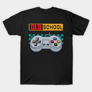 Video Game Old School New School Gaming Gift For Boys Kids T-Shirt